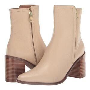 Seychelles Women's Desirable Fashion Ankle Boot, Off-White Sz 8.5, Stacked Heel